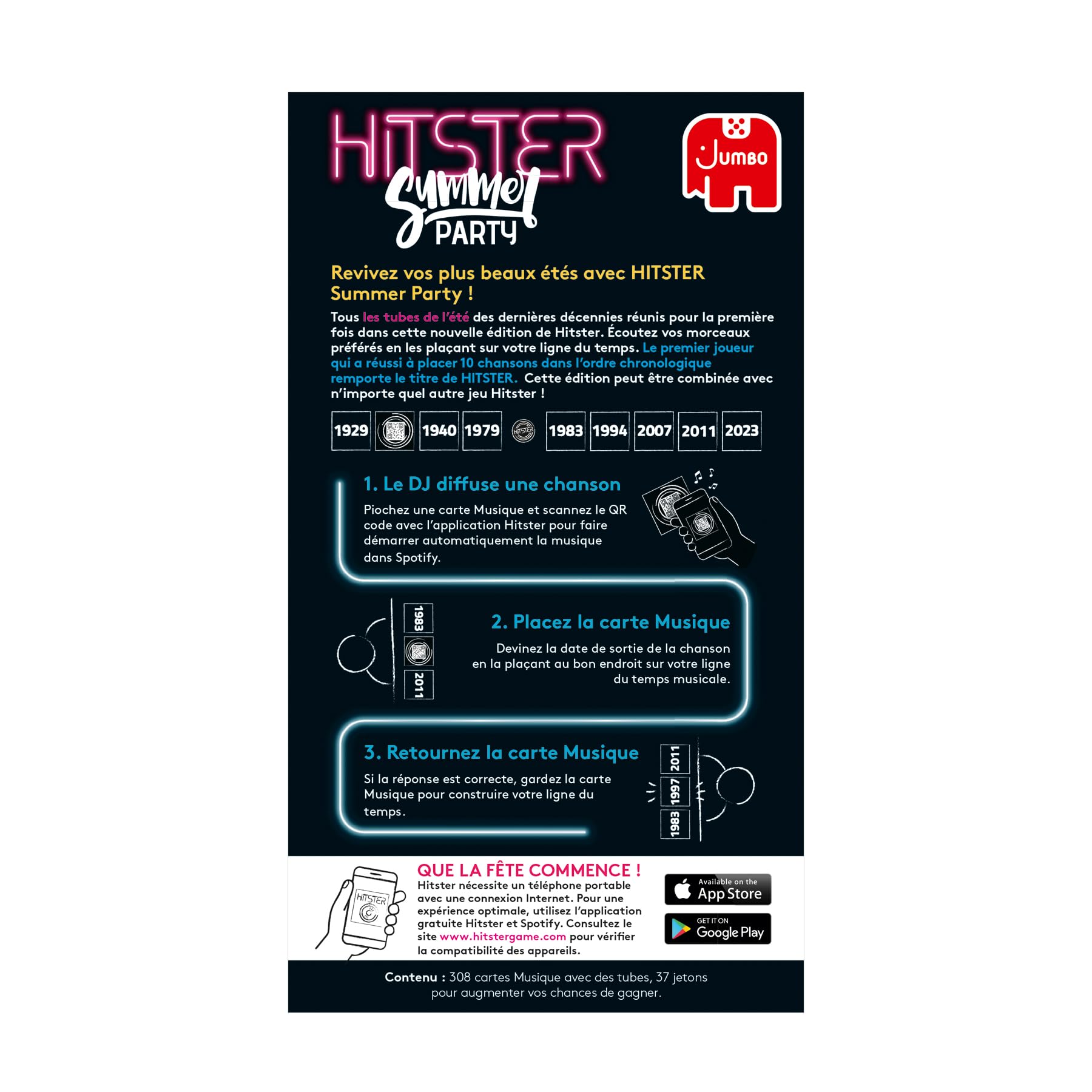 Hitster - Summer Party – Jeu de Société Musical - 2-10 Joueurs - 16 Ans + | Jeu Musical - 300 Hits - Scannez les Chansons, Revivez des Souvenirs – Jeu de Cartes - Soirées, Famille, Adultes - 30 Min
