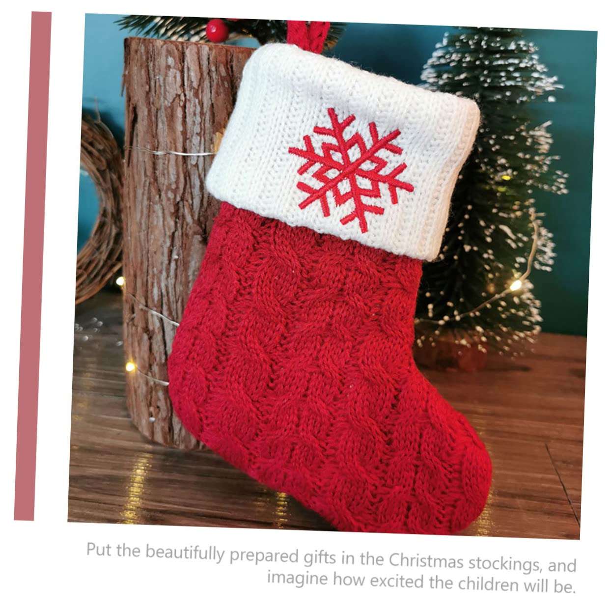 Zerodeko 5 Piezas Calcetines arbol de Navidad Día Festivo figuritas Colgantes navideños Chocolates navideños Precioso calcetín de Navidad árbol de Navidad Colgando calcetín algodón