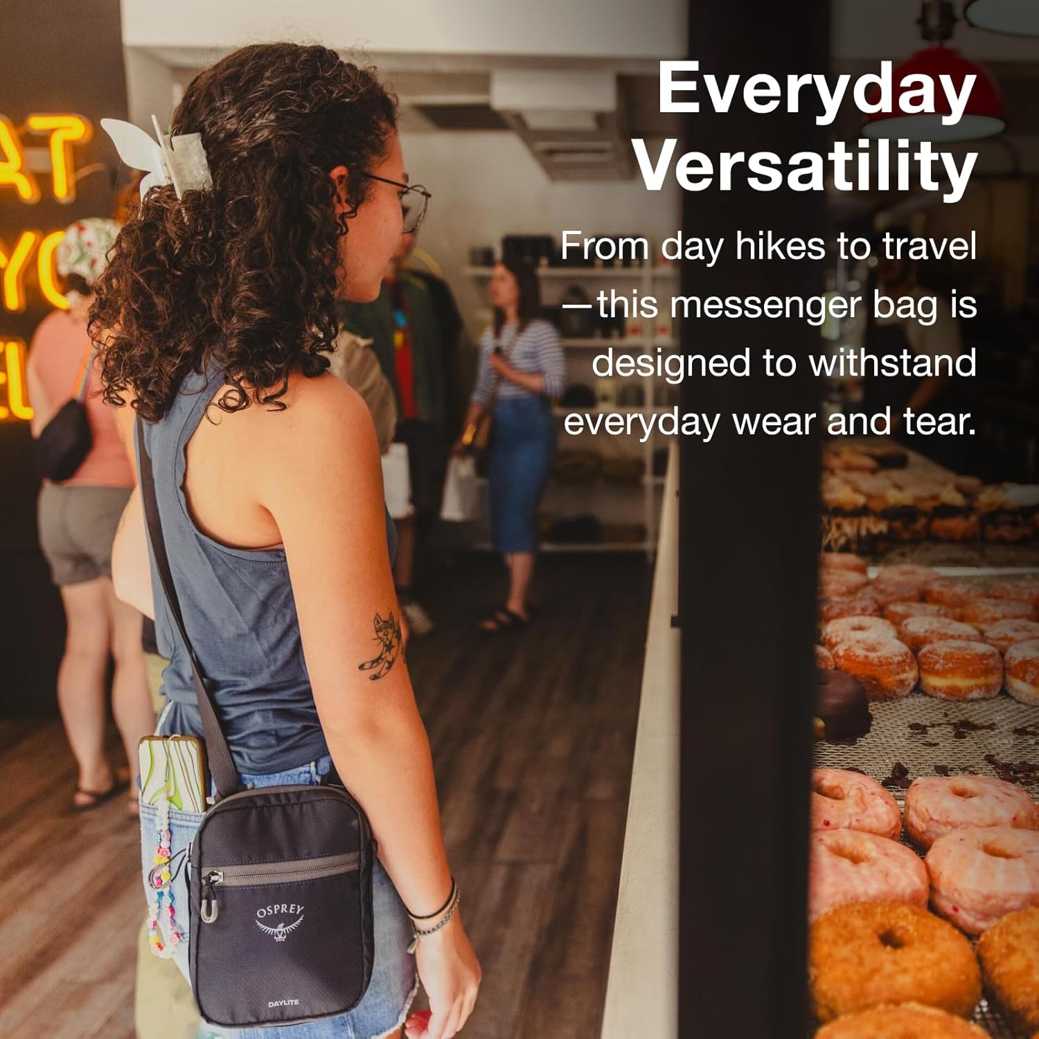 Osprey Daylite Small Crossbody Bag - Durable Sling Bag with Zipper Pockets for Everyday Carry - Image 2