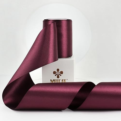 Vista 355 de MEEDEE Orange Satin Ribbon - 1.5 inch Double Faced Satin Ribbon, 50 Yards - Neon Tangerine - For Christmas, Thanksgiving, Halloween, Weddings