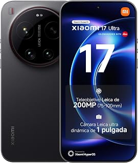 17 Ultra Smartphone 16+512GB Black Leica 200MP Telephoto Lens | Leica 200MP 75–100mm Telephoto Lens, Snapdragon 8 Elite Gen 5, HyperAI, 6000mAh Battery, 1 Year Extra Warranty