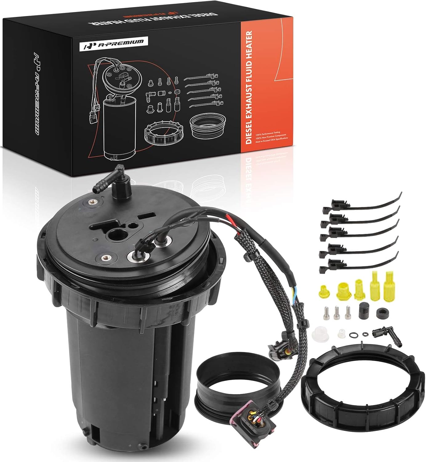 A-Premium Diesel Exhaust Fluid Heater Compatible with GMC and Chevrolet Vehicles - Sierra 2500 HD Sierra 3500 HD Silverado 2500 HD Silverado 3500 HD, 2010 2011 2012, V8 6.6L