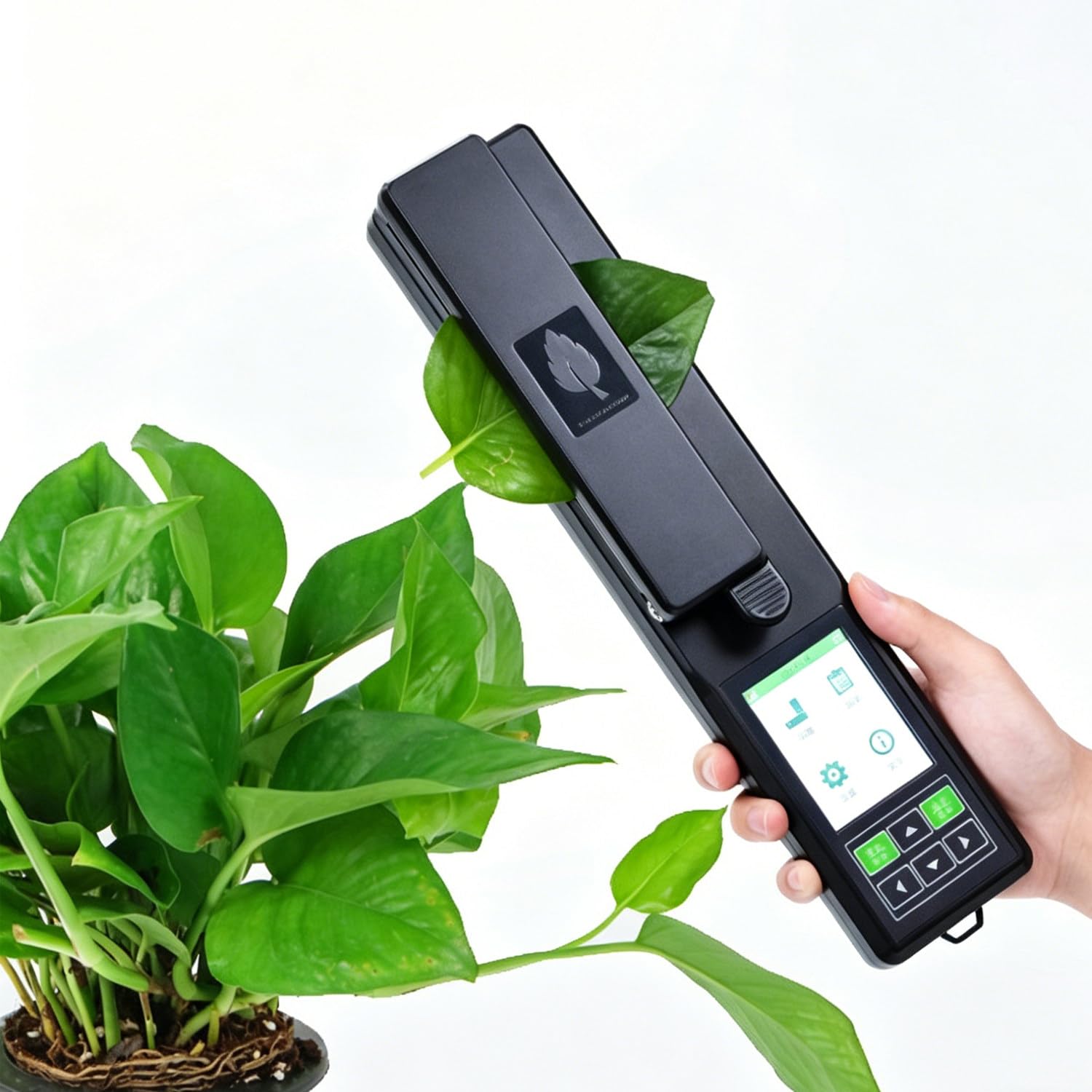 CelyToe Handheld GPS Leaf Area Meter Non-Destructive Live Leaf Tester with Data Storage for Agricultural Research Forestry Survey and Field Investigation 110V
