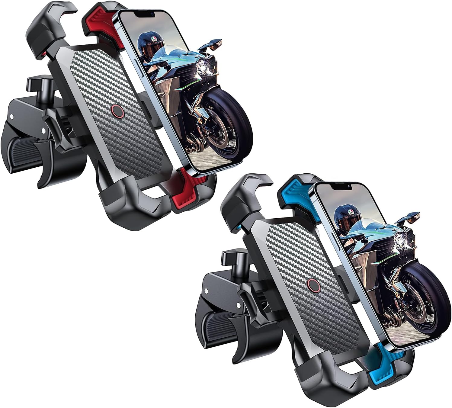 JOYROOM JR-288 Red and Blue Motorcycle Phone Mount