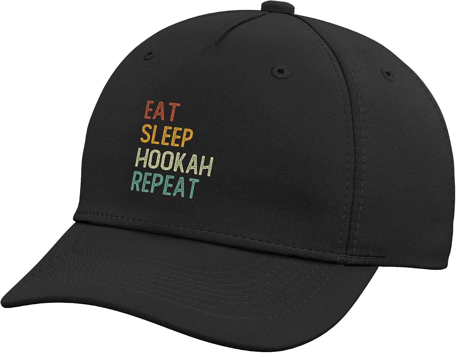 Funny Hookah Shirts for Men Shisha Eat Sleep Hookah Repeat Adjustable Baseball Hat
