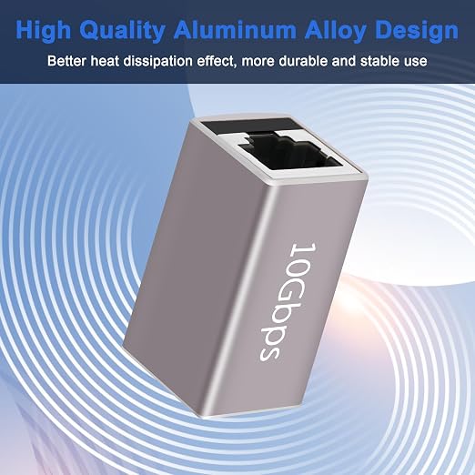 Acoplador Ethernet RJ45 F/F 10Gbps 2 unidades miniatura 2
