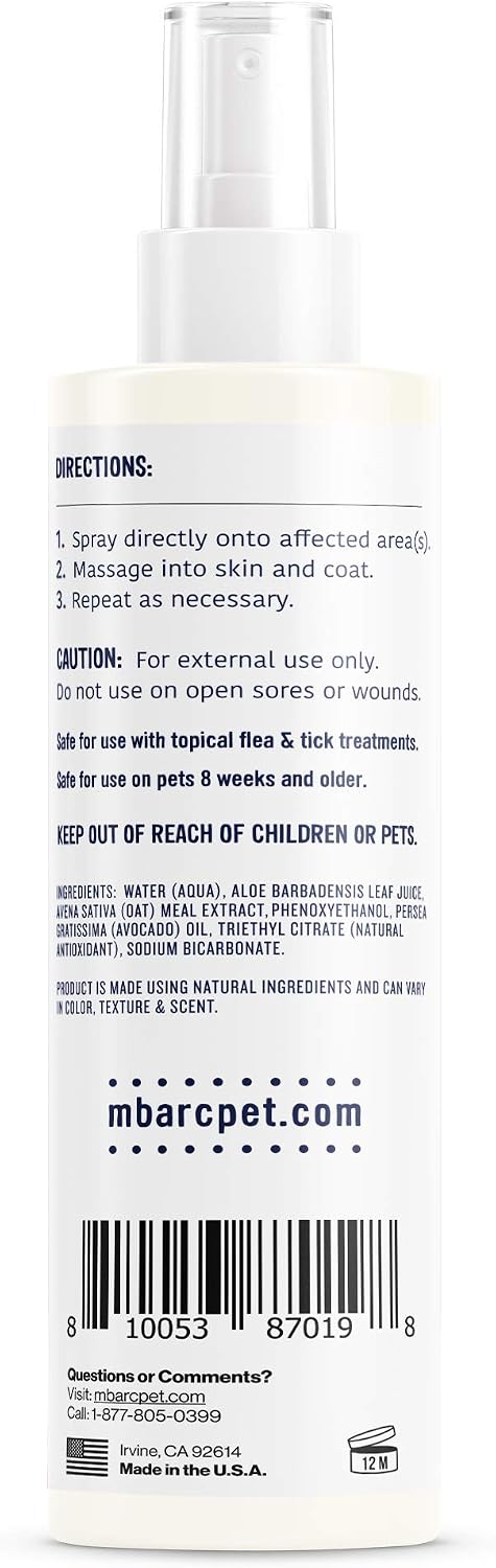 M.BARC Naturals Itch Relief Oatmeal for Dogs Cats 8 oz 2-Pack