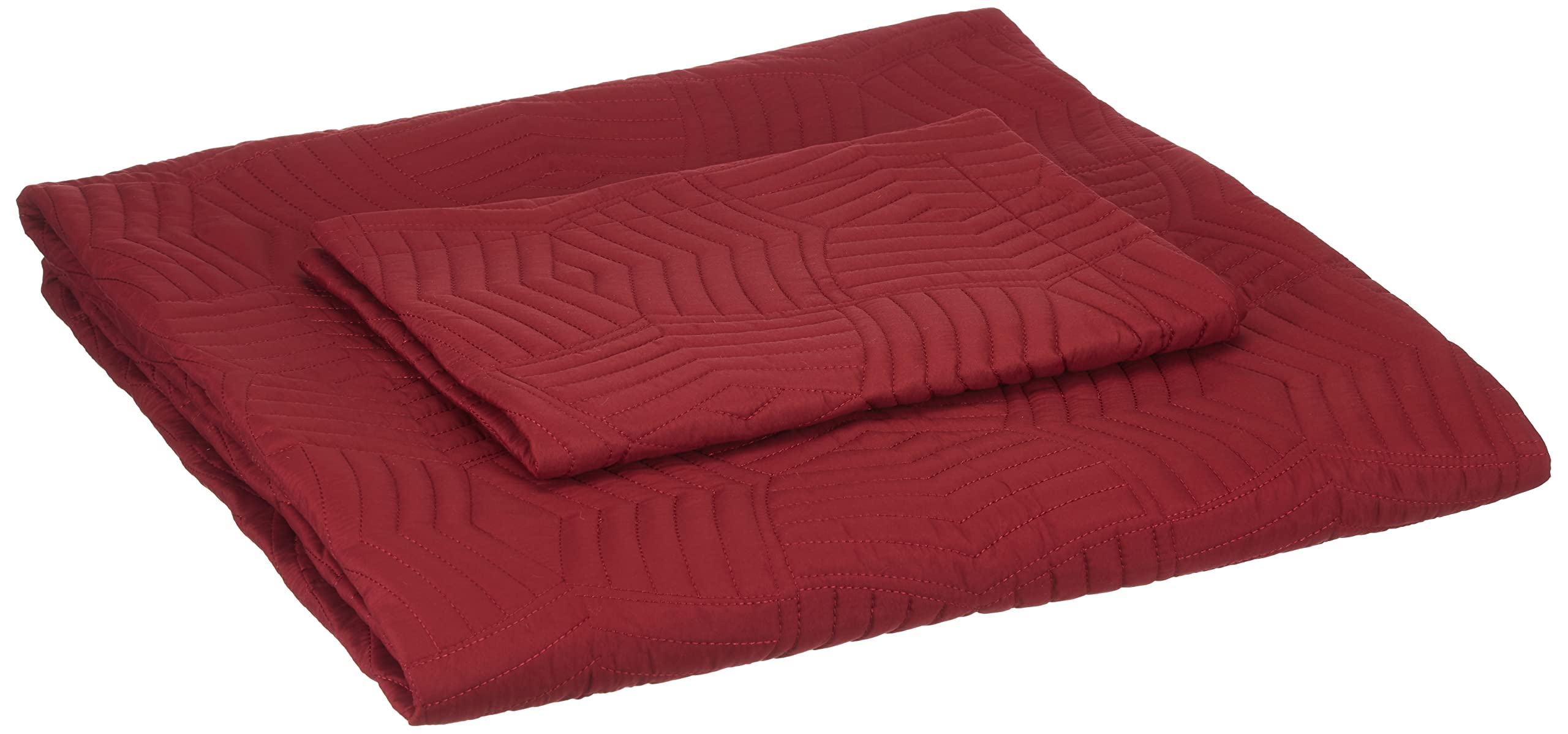 TAÇ Perla Düz Polyester Yatak Örtüsü, Bordo, Tek Kişilik