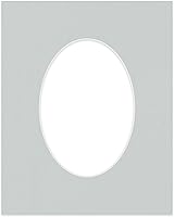 Vista 140 de CountryArtHouse Marco ovalado verde cazador de 5 x 7 pulgadas, sin ácidos, con núcleo blanco, corte biselado para fotos de 4 x 6, se adapta a marcos