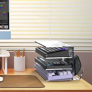 Amazon | アクリルフレームホルダースタンドキーボードショーケース