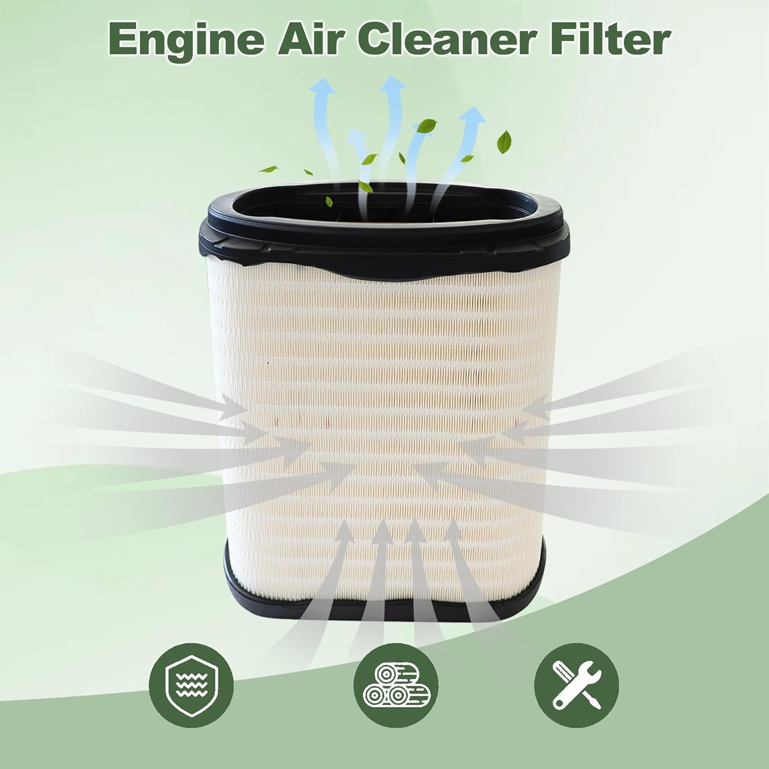 GXARTS Engine Air Filter Replaces D371061 D37-1061 Compatible with KENWORTH T680 2023 Compatible with PETERBILT 579 2023