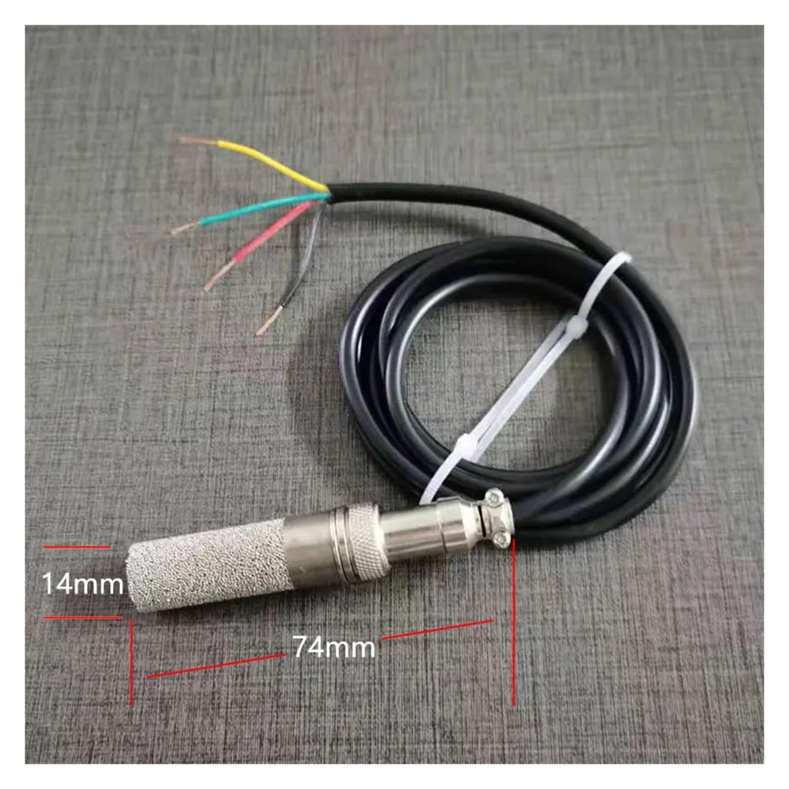 SHT30 SHT31 SHT35 Sonda del sensor de temperatura y humedad impermeable y a prueba de polvo Módulo de humedad del aire de gas de alta temperatura (Color : SJ76-SHT31)