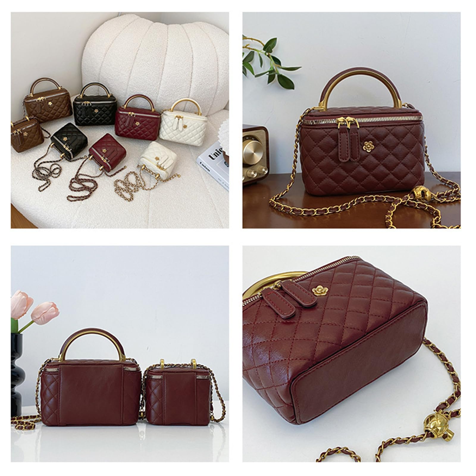 Borsa A Tracolla Singola Versatile Ed Elegante per L'Estate-Colore del caffè