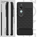 Pikkme Back Cover for Vivo V40 5G / V40 Pro 5G / T3 Ultra 5G Camera Protection 3D Hexa Cube Design Silicone Protective Bumper Case (Black) gallery image