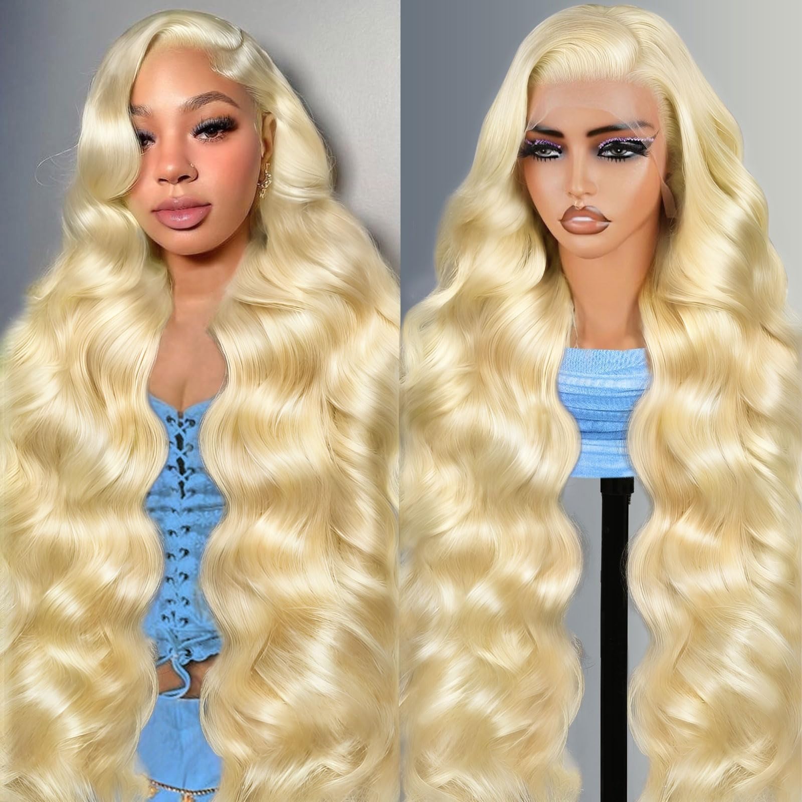 Shciyair 30 Inch 613 13x6 Lace Front Wig Human Hair 200 Density Blonde Wig Human Hair 613 HD Lace Frontal Wig 13x6 Body Wave Lace Front Wigs Human