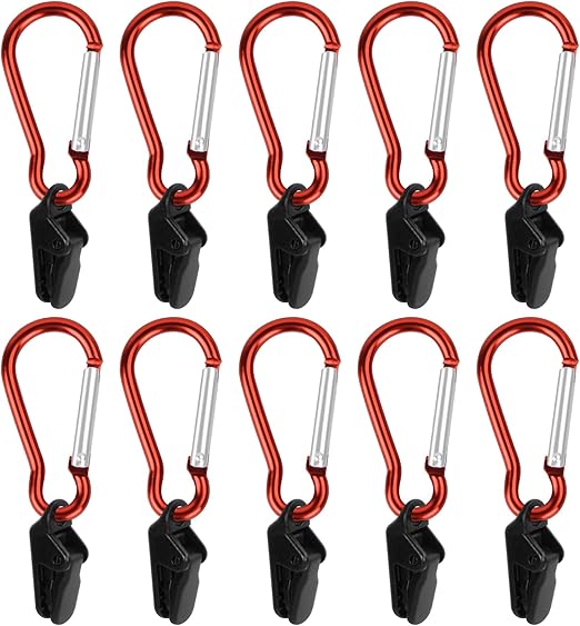 10 Stück Zelt Clips Outdoor - Befestigungsklemmen Für Planen & Markisen