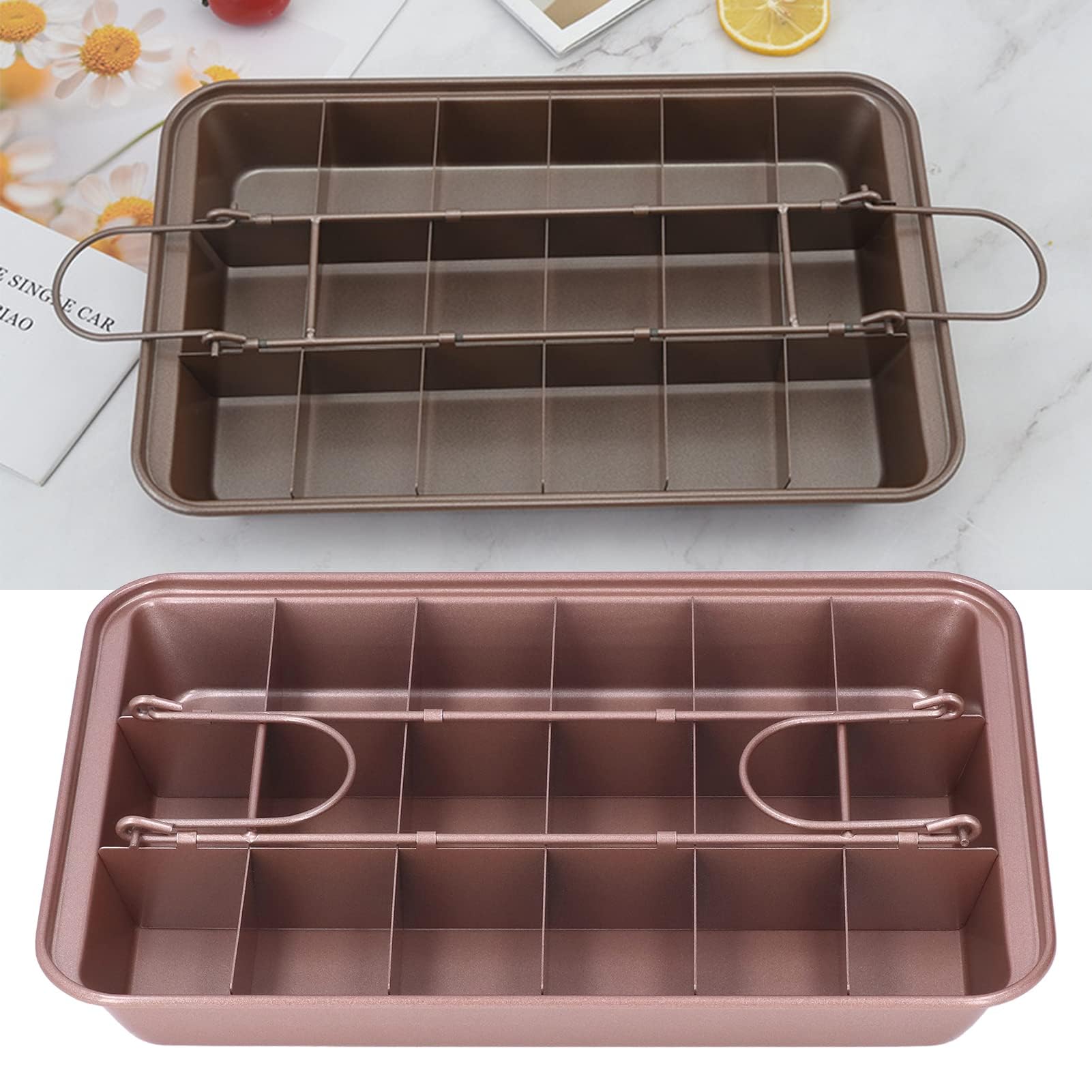Teglia da Forno per Brownie Teglia da Forno per Brownie Teglia da Forno Antiaderente in Acciaio Ad Alto Tenore di Carbonio Acciaio Ad Alto Tenore di Carbonio per Ciambella Torta