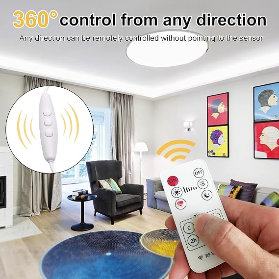 Remote Control for LED Light Strip Controller for Window Strip Lights (Single Color Remote Control)