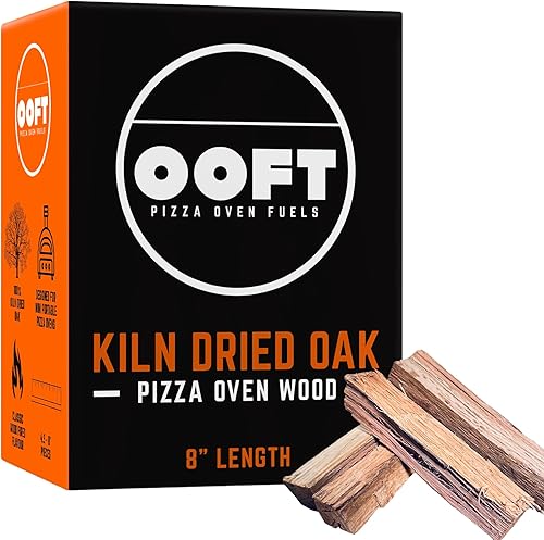 OOFT Partes de madera para cocinar de 8 pulgadas, 100% roble secado al horno, madera perfecta para horno de pizza, madera para asar, madera para