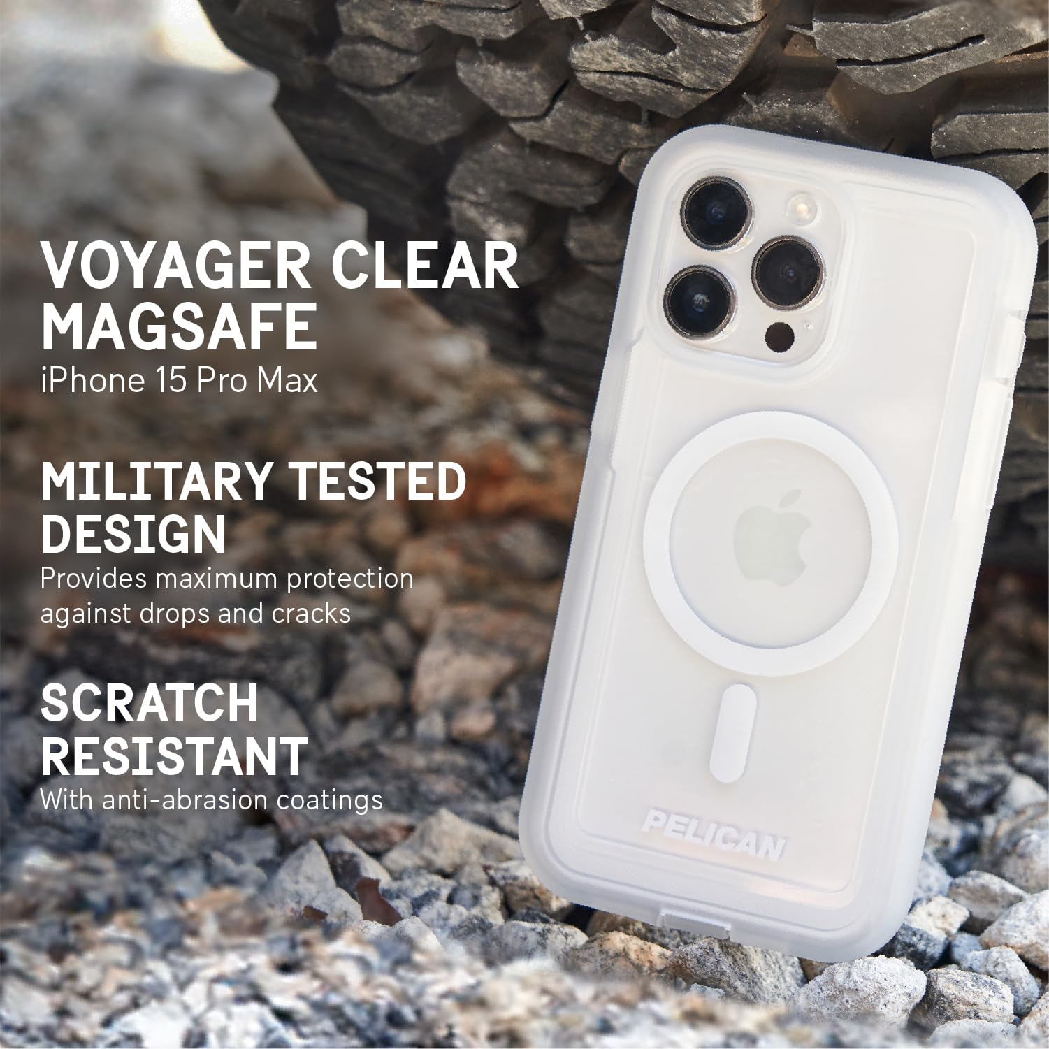 Amazon.co.jp: Pelican Voyager iPhone 15 Pro Maxケース - 頑丈な