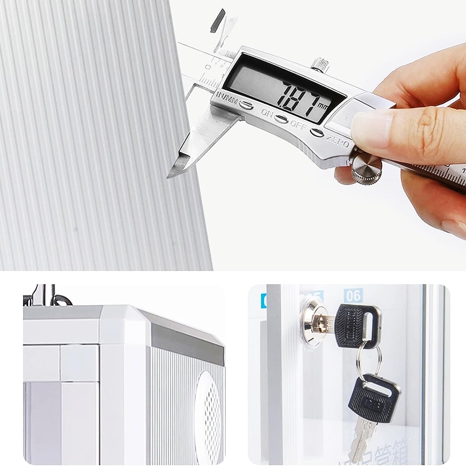 Armadietto di Ricarica per cellulari con 60 Scomparti, Organizer per cellulari, Stazione di Ricarica Portatile con Ruote, Contenitore per cellulari Ricaricabile Tramite USB.