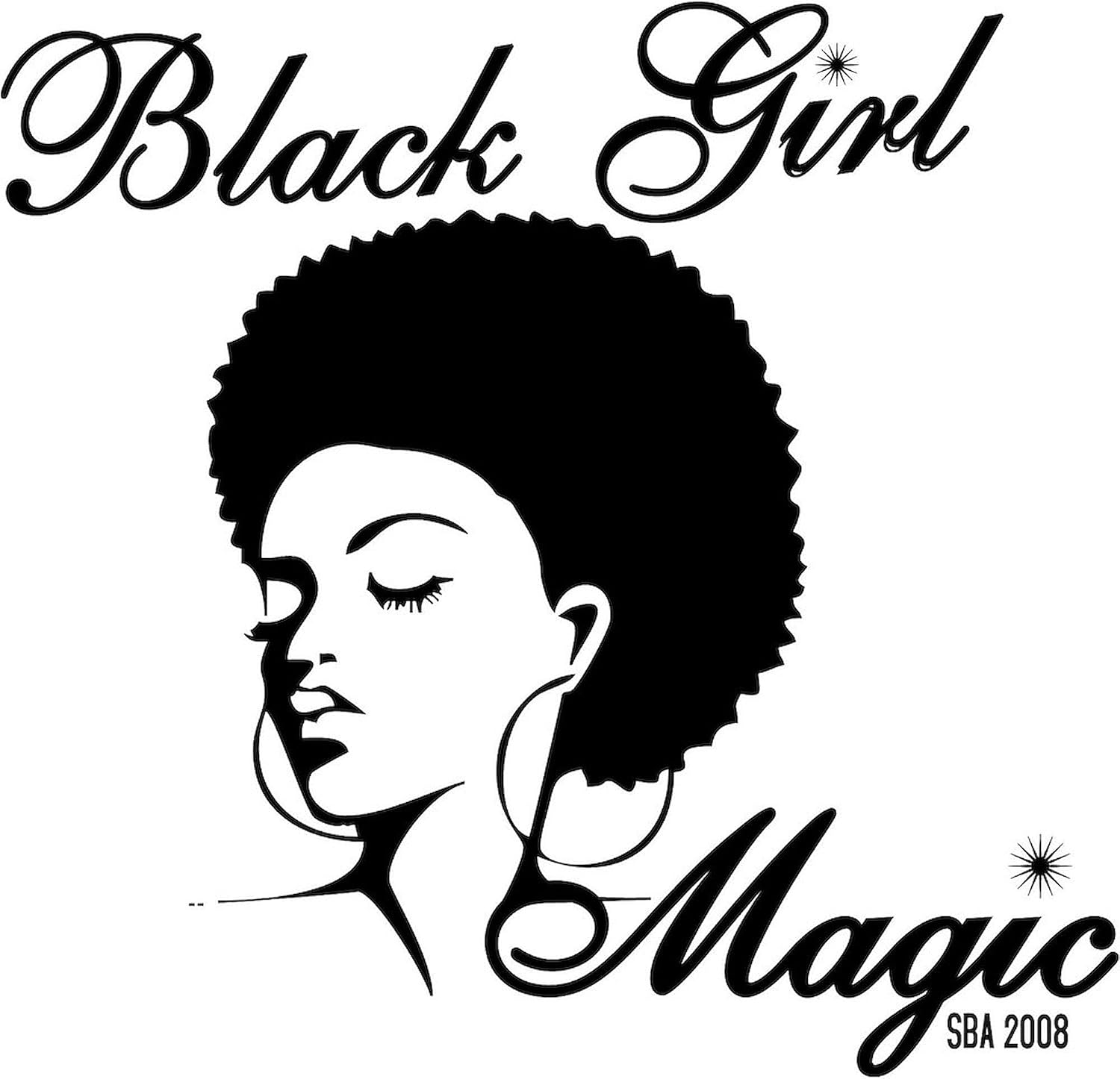CafePress Black Girl Magic Pajamas Women's Novelty Cotton Pajama Set, Comfortable PJ Sleepwear