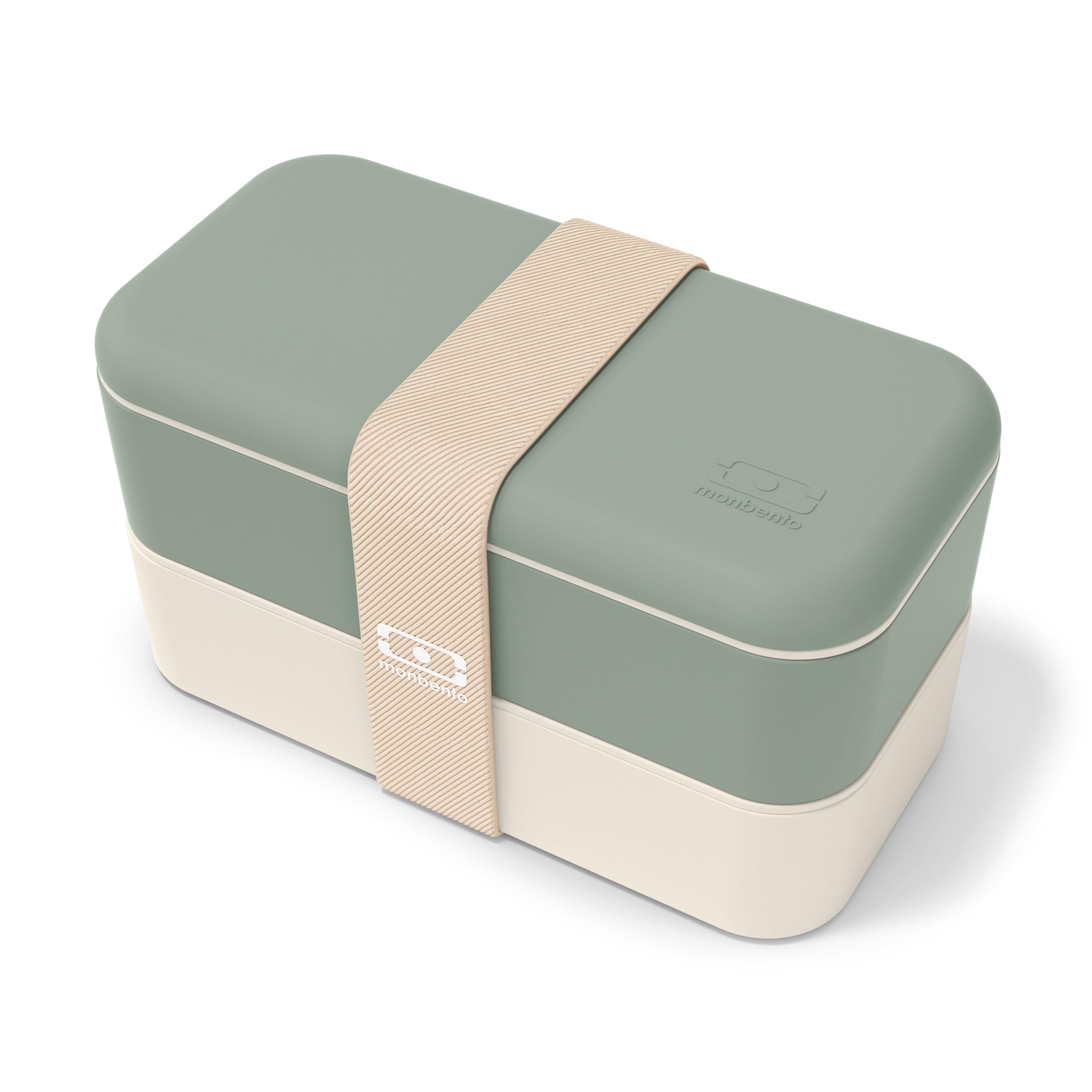 monbento - Lunch box hermétique - sets de couverts 3 pièces - vert naturel