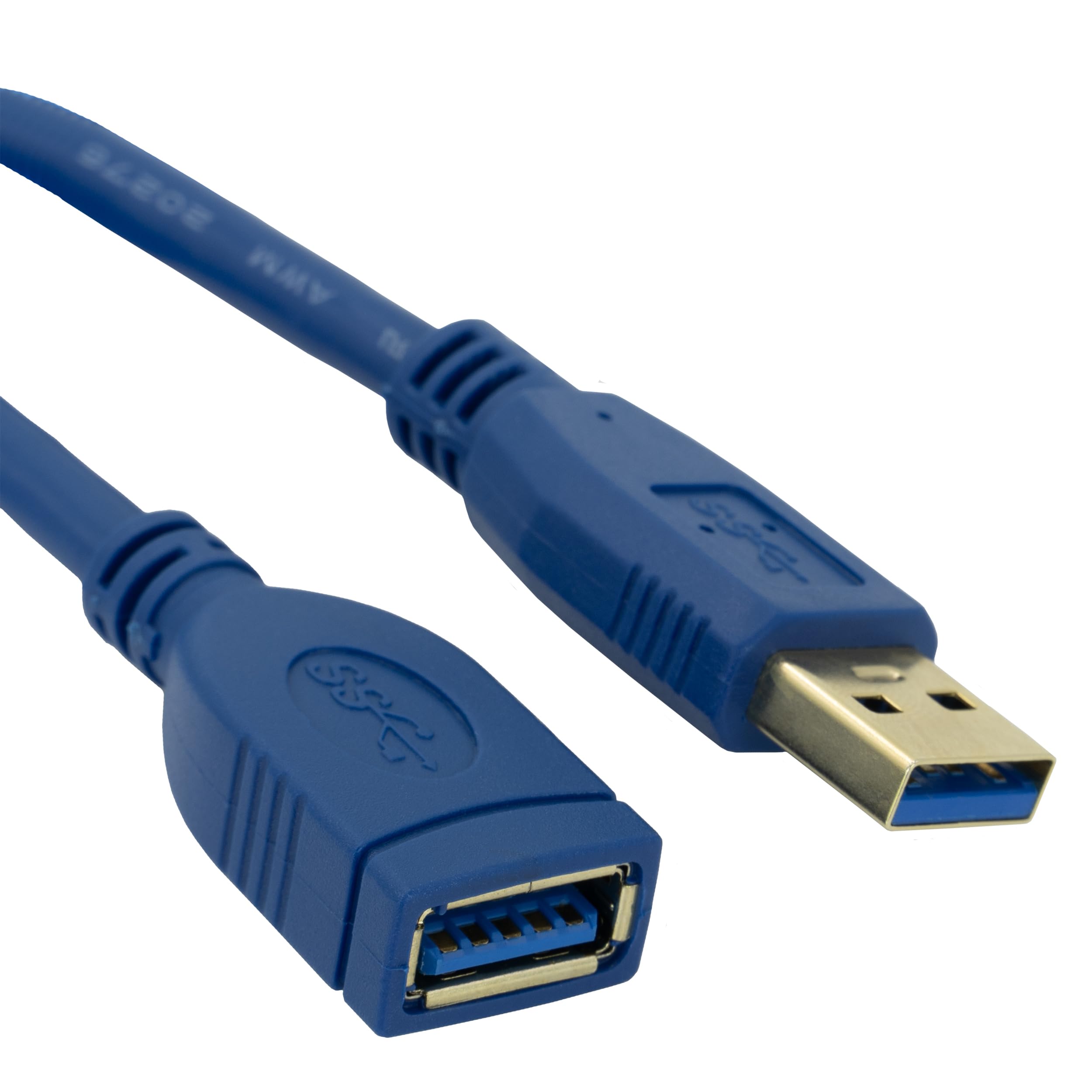 CableWholesale 91 cm USB 3.0 Verlängerungskabel, blau, Typ A Stecker/Typ A Buchse Stecker, A Stecker auf A Buchse Super Speed USB Verlängerungskabel, USB Verlängerungskabel Stecker auf Buchse