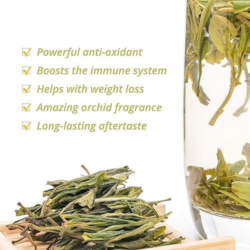 Miniatura 9 de Oriarm Lu An Gua Pian 2023 Té verde chino hoja suelta  Hojas de té verde de alta montaña de China Liu An Melon Seed  Té de desayuno chino relajante