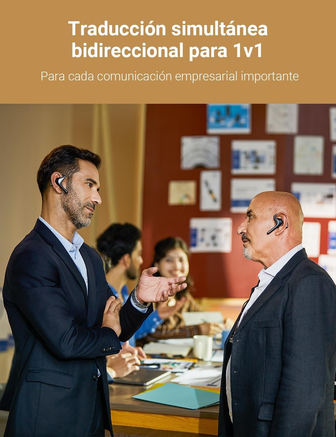 Timekettle W4 Pro Al Auriculares Intérpretes, Traducción Simultánea Bidireccional, Dispositivo Traductor que Soporta 40 Idiomas, auriculares traductor en tiempo real para Vídeos y Llamadas Telefónicas