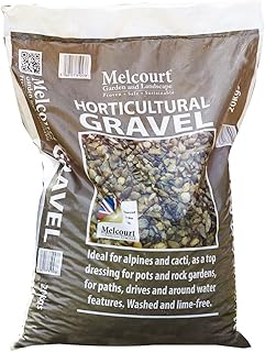 Melcourt Horticultural Gravel | 20kg Bag | Multipurpose Gravel 4-10mm Particle Size | Boxed