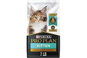 Purina Pro Plan Dry Kitten Food - Chicken & Rice - 7 lb. Bag