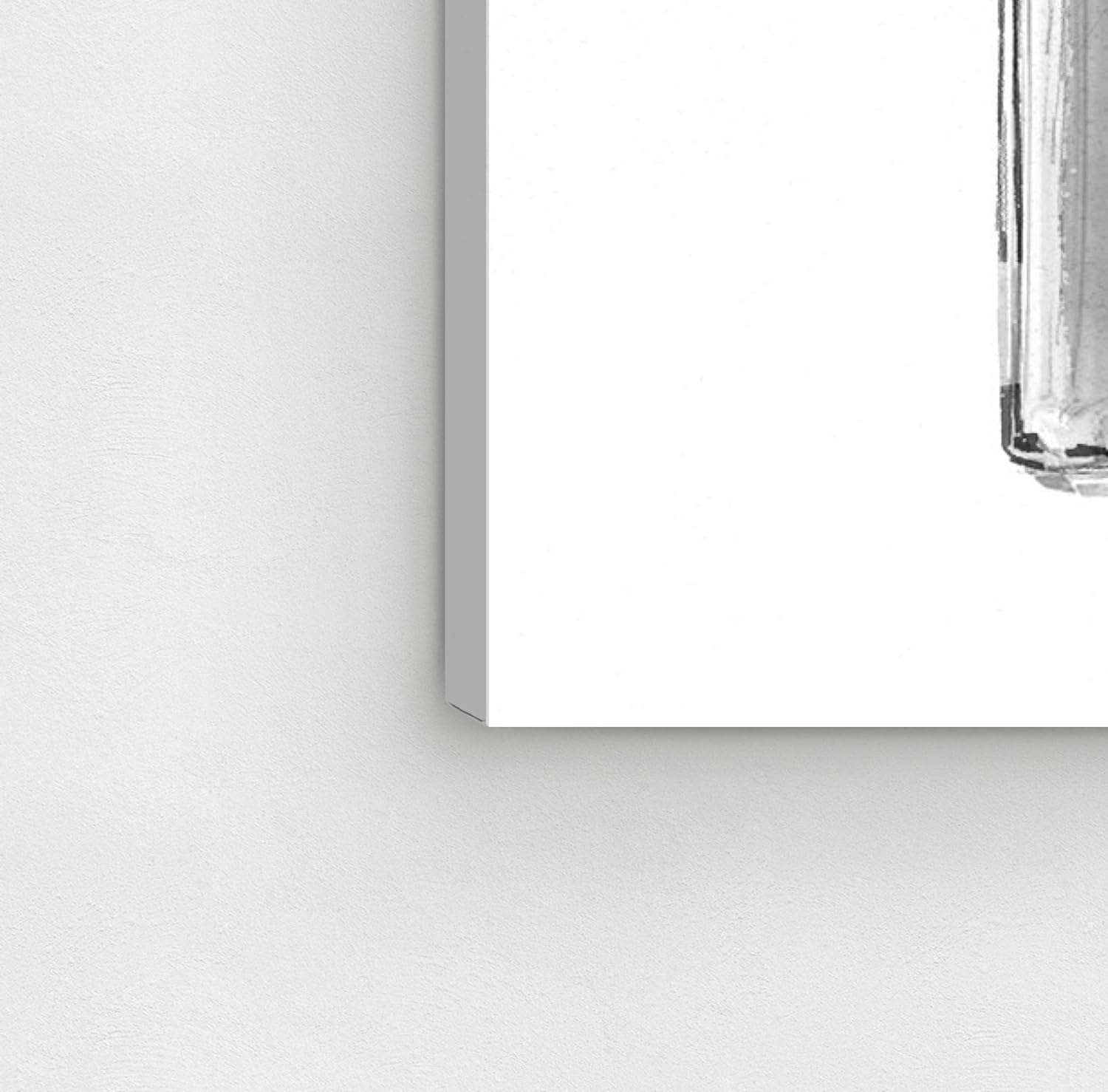 The Oliver Gal Artist Co. Oliver Gal 'Silver Classic Perfume' Gray Fashion Wall Art Print Premium Canvas 16" x 16"
