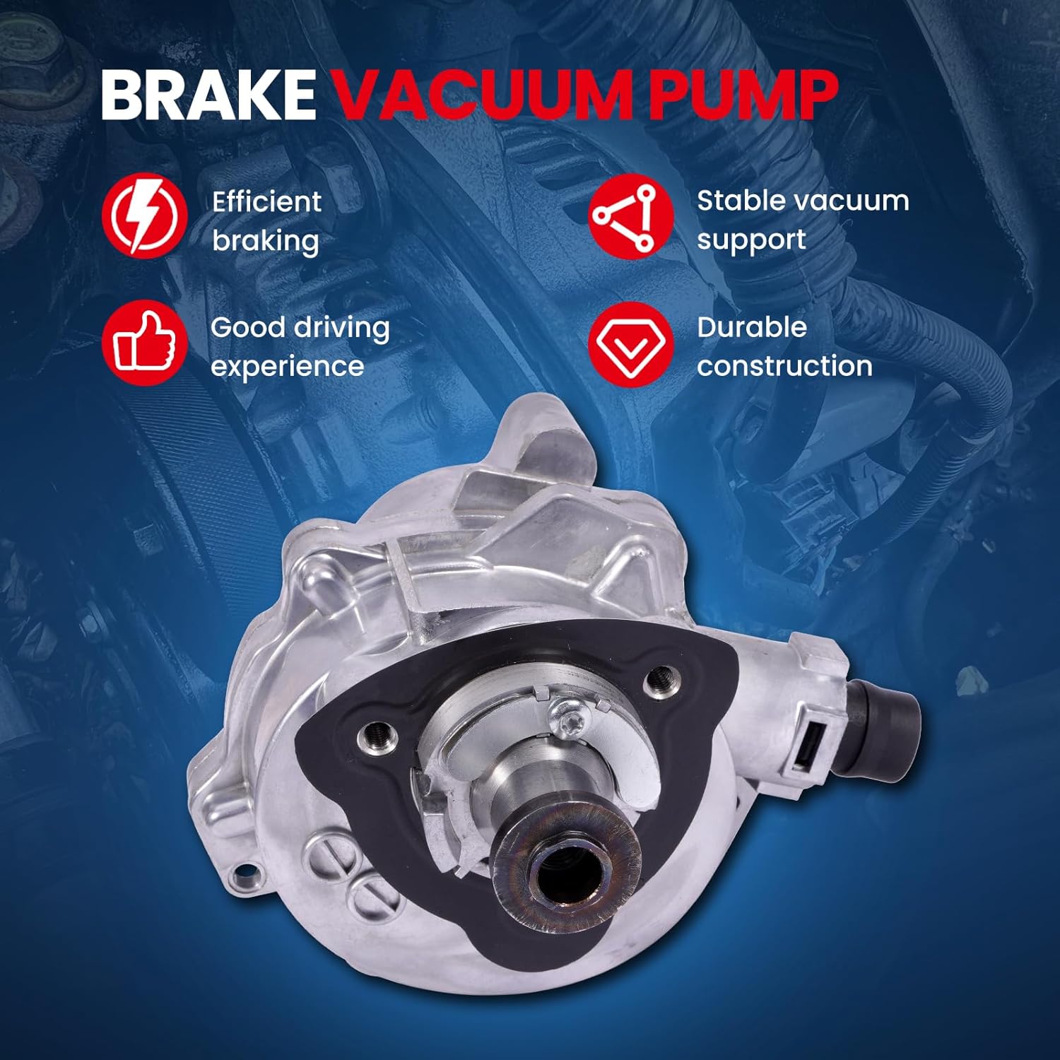 MOCA Vacuum Pump Fits for 12-13 for BMW 135i E82 Coupe/ E92 Coupe/ E88 Convertible/ E93 Convertible, 11-13 for BMW 535i GT xDrive F07/ xDrive F10, 11-14 for X3 F25 L6 3.0L