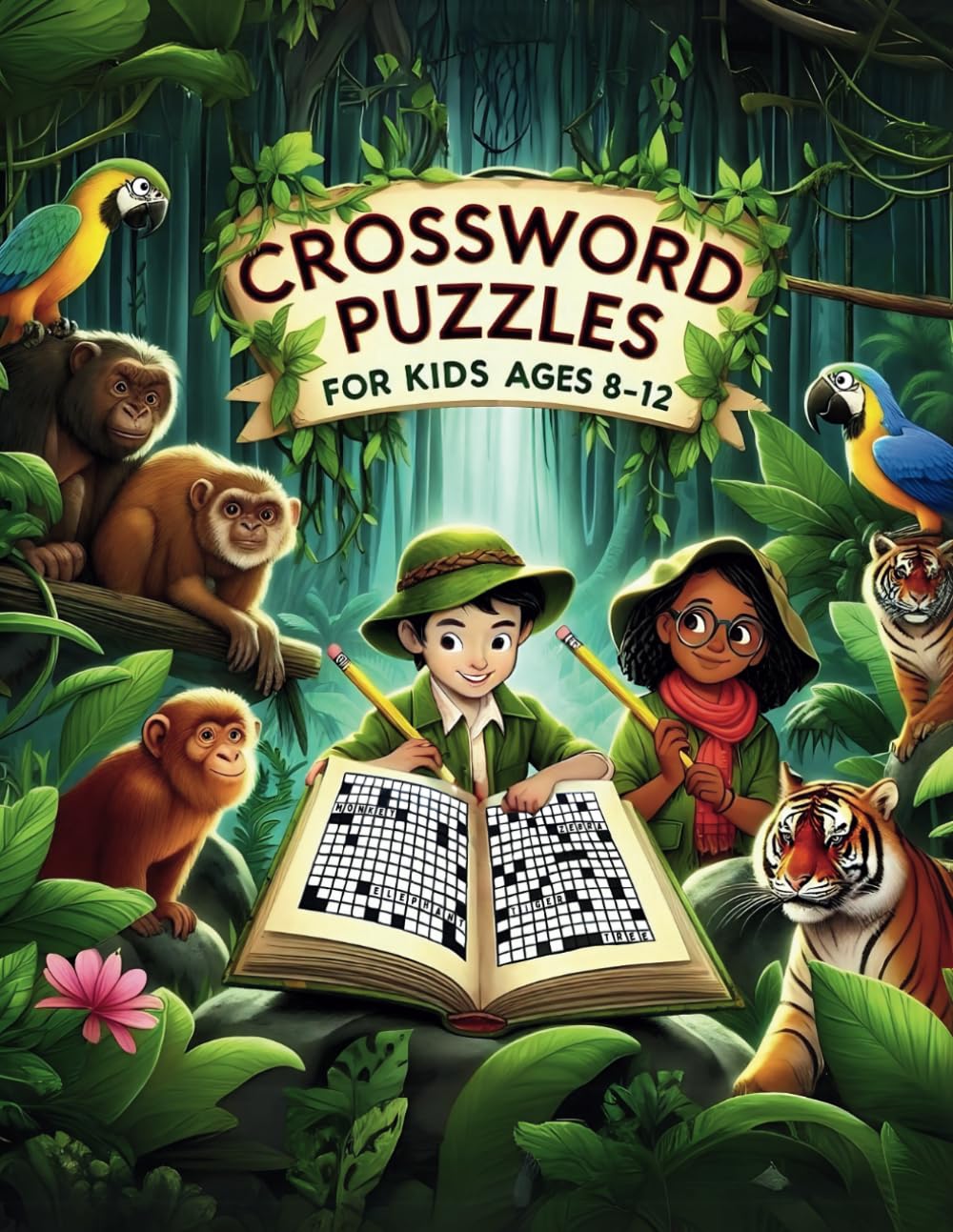 Crossword Puzzles for Kids Ages 8-12: The Ultimate Puzzle Adventure | A Crossword Activity Book with 100 Fun and Educational Themes for Children Ages 8-12 (Smart Kids Challenge Collection)