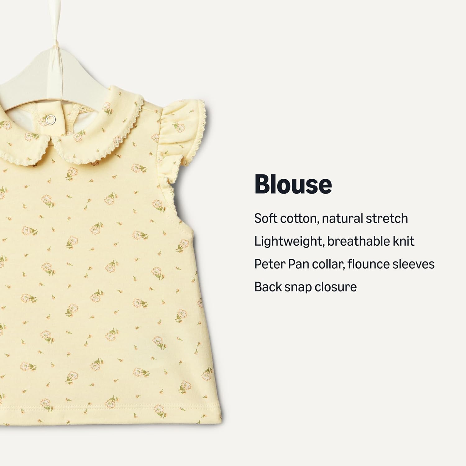 Amazon Essentials x Sofia Grainge Toddler and Baby Girls' Short Sleeve Blouse - Image 3