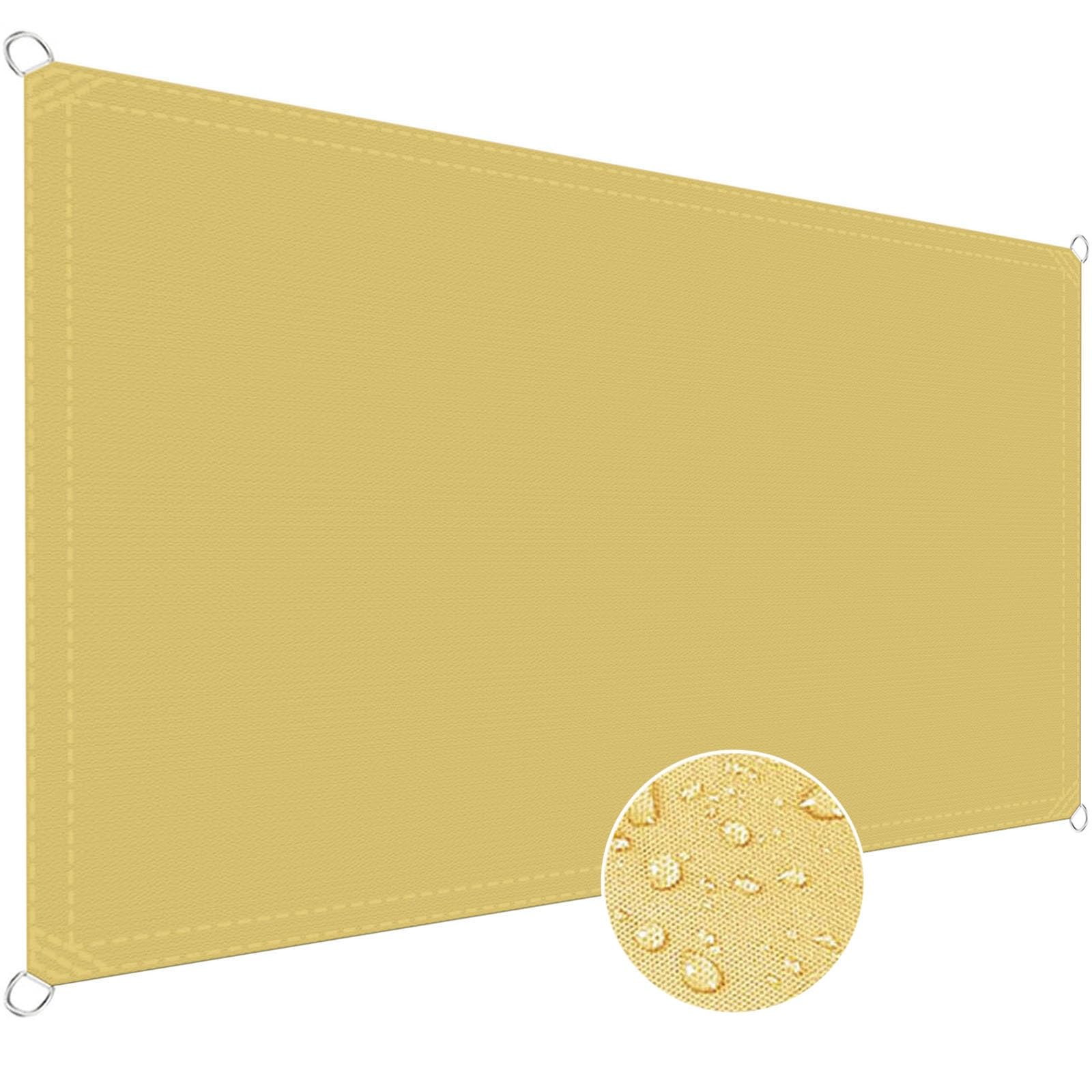 Filet d'ombrage résistant et imperméable 2 x 3.5 m avec anneaux en D angles renforcés