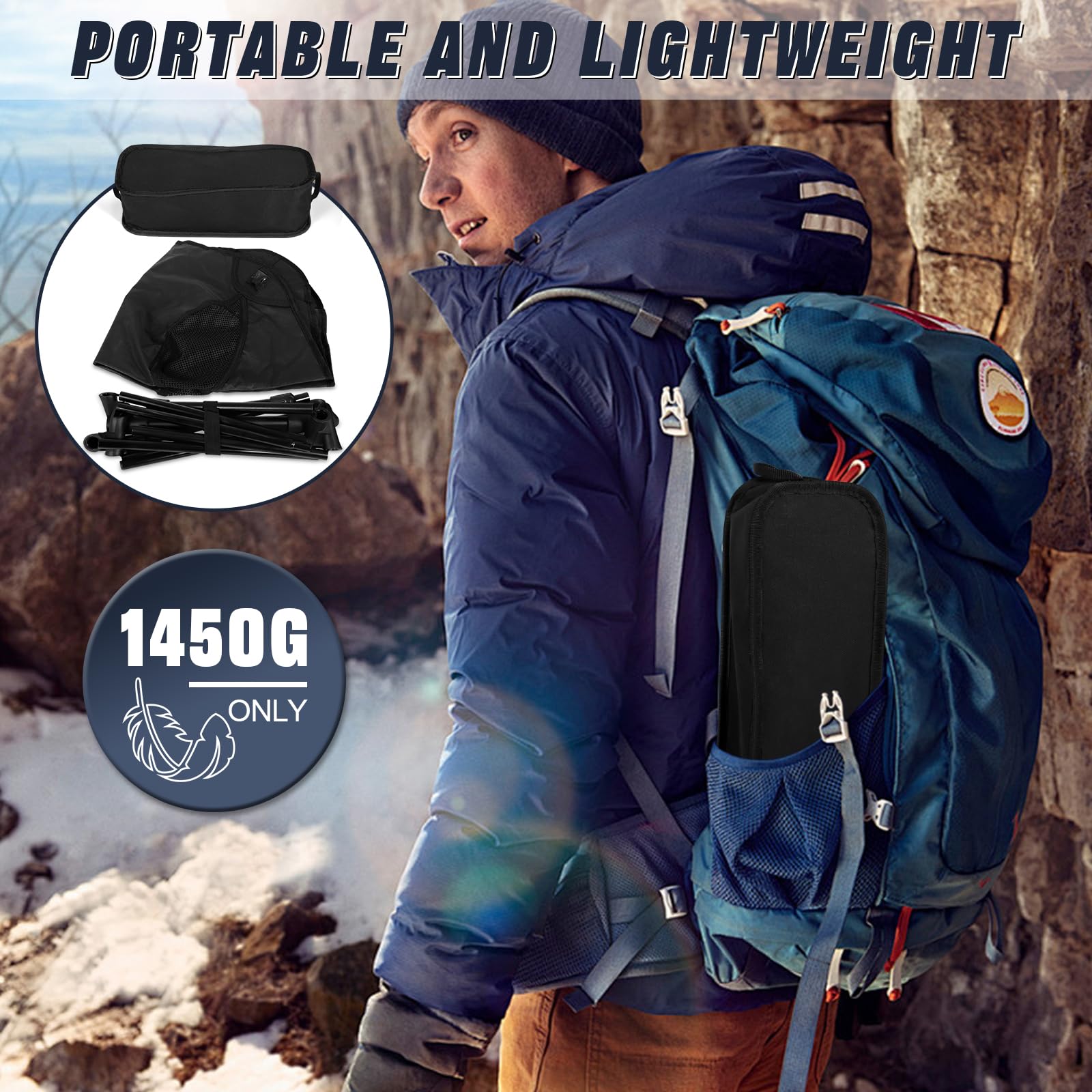 Sedia Da Campeggio Pieghevole Leggera - Portatile Per Esterni, Picnic E Spiaggia - Foto 7