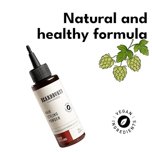 Miniatura 5 de Beardburys Essentials - Polvo para peinar el cabello, volumen y textura con efecto mate, levanta raíces y añade volumen, vegano, 0.66 oz