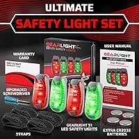 Vista 2 de Bike Lights for Night Riding, USB Rechargeable Front and Back Lights, LED Bicycle Headlight and Tail Light Set, Water Resistant Bike Lights Luces