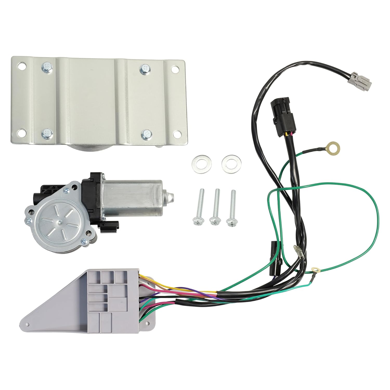 RV Step Motor 676061 & Gear Box 379160 &Control Unit 909510000 for Lippert Kwikee Steps Series: 22, 23, 28A, 30,32, 33, 34, 35, 36, 38, 40 Replace# 366043 1101428 214-1001 2141001 379160