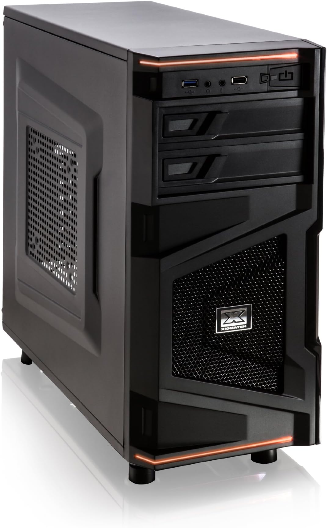 Xigmatek Steel ATX Mid Tower Computer Case CCM-35ABX-U01 Black