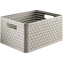 Rotho 1153003 Country Basket Big PP Taupe 36,8 x 27,8 x 19,10 cm