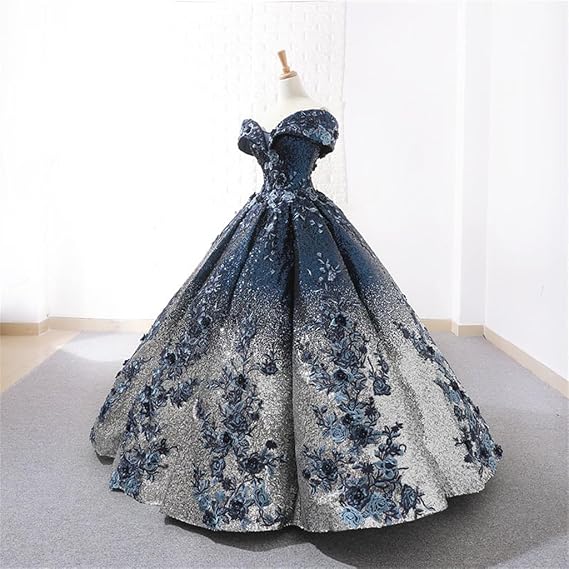 Wedding Dress Slim Palace Gradually Change Bride Wedding Dinner Dress Fashion Princess Fluffy Dress(Medium)