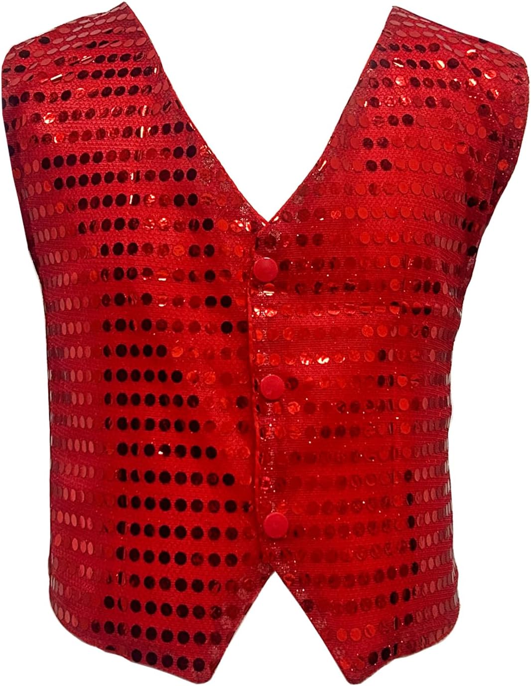 Kids Boys Girls Shiny Sequins Vest Sleeveless Jazz Hip-hop Dance Jacket Waistcoat Stage Performance Choir Party Top Gilets