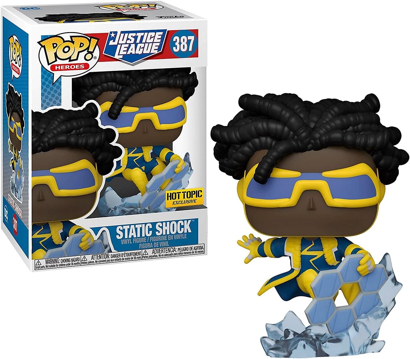 Funko DC Comics Justice League Pop! Heroes Static Shock Vinyl Figure Hot Topic Exclusive Multi None