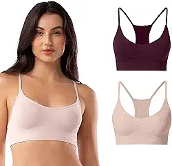 Kit 2 Top Sutiã Nadador Sem Costura Anatômico Microfibra Poliamida She By Mash