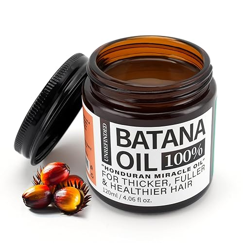 Aceite de batana para el crecimiento del cabello Dr. Sebi 100% natural, sin refinar y orgánico aceite de batana de Honduras, tarro de 4.06 onzas
