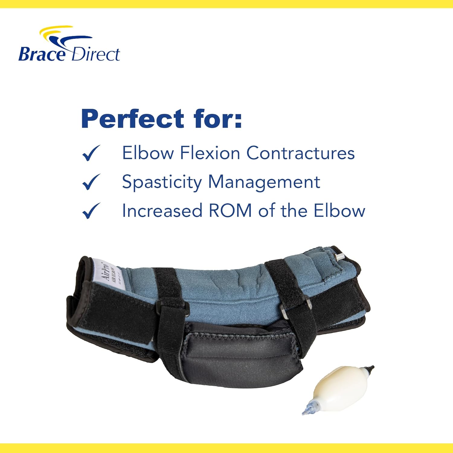 Brace Direct AirPro Elbow Brace L3760- For Severe Flexion Contractures of the Elbow- OCSI