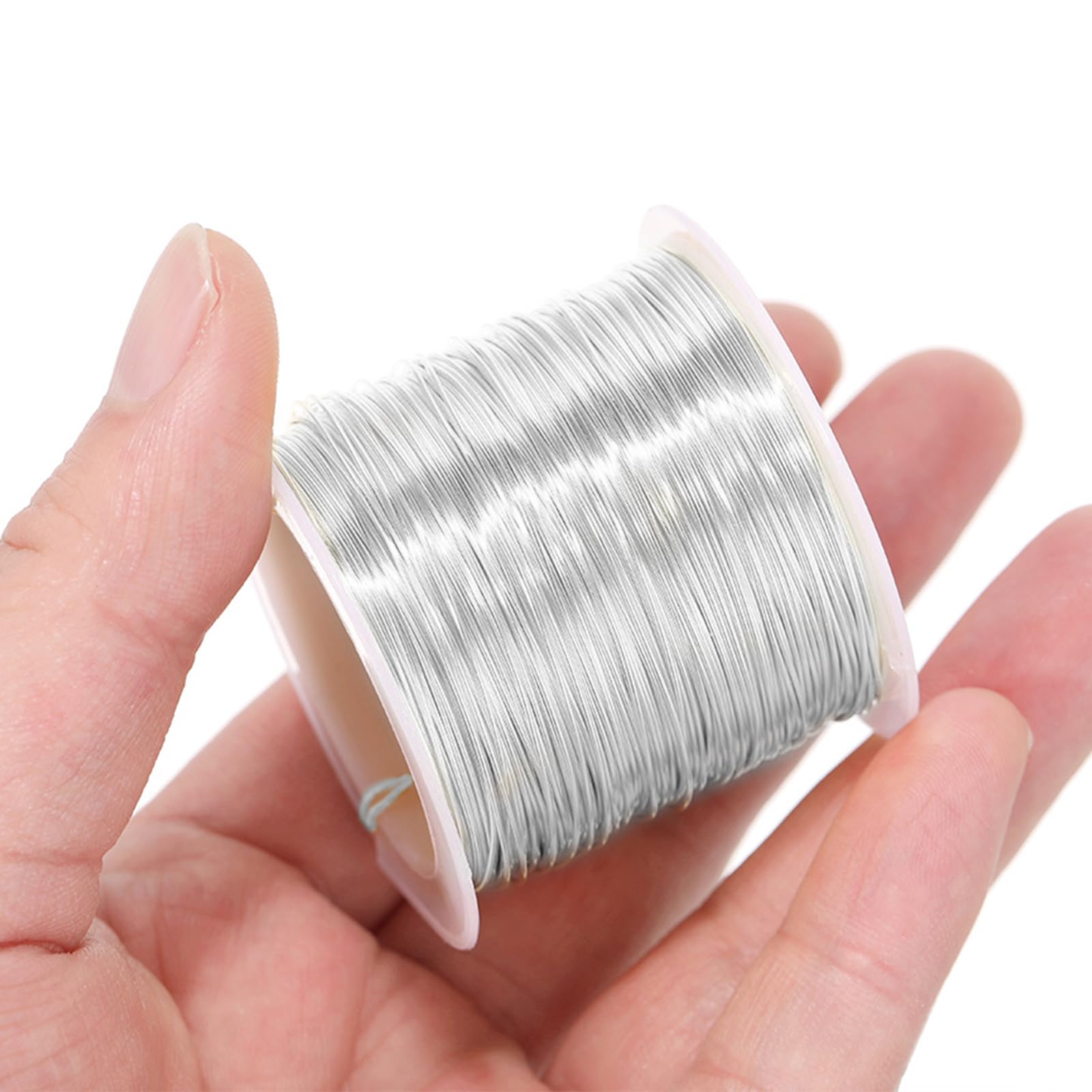 Filo Per Bigiotteria 0.3mm X 100m - Argento, In Rame Zincato, Per Gioielli Fai Da Te - Foto 2